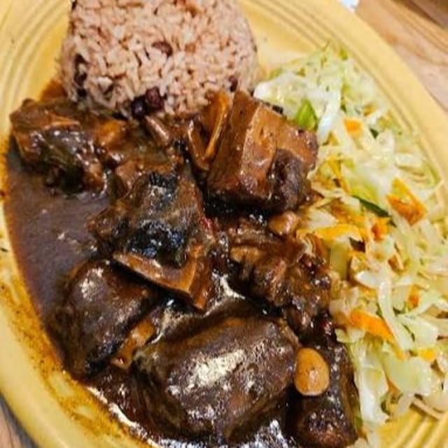 Rice And Beans With Oxtail.