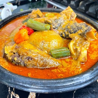 Kokonte With Soup