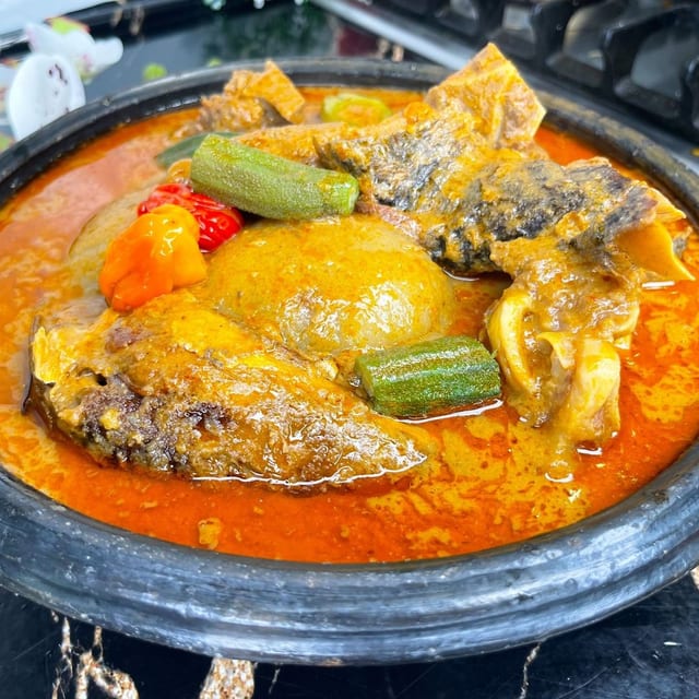 Kokonte With Soup.