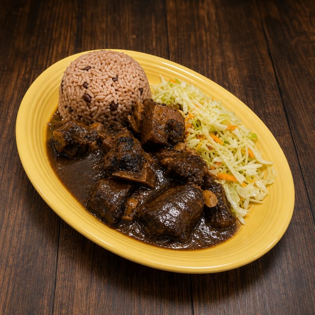 Rice And Beans With Oxtail.